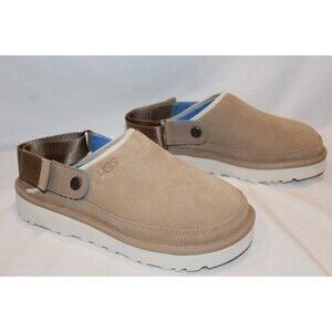 UGG GOLDENCOAST CLOG SIZE SAND SUEDE SLINGBACK SLIDE SANDAL MEN 8 WOMEN 10